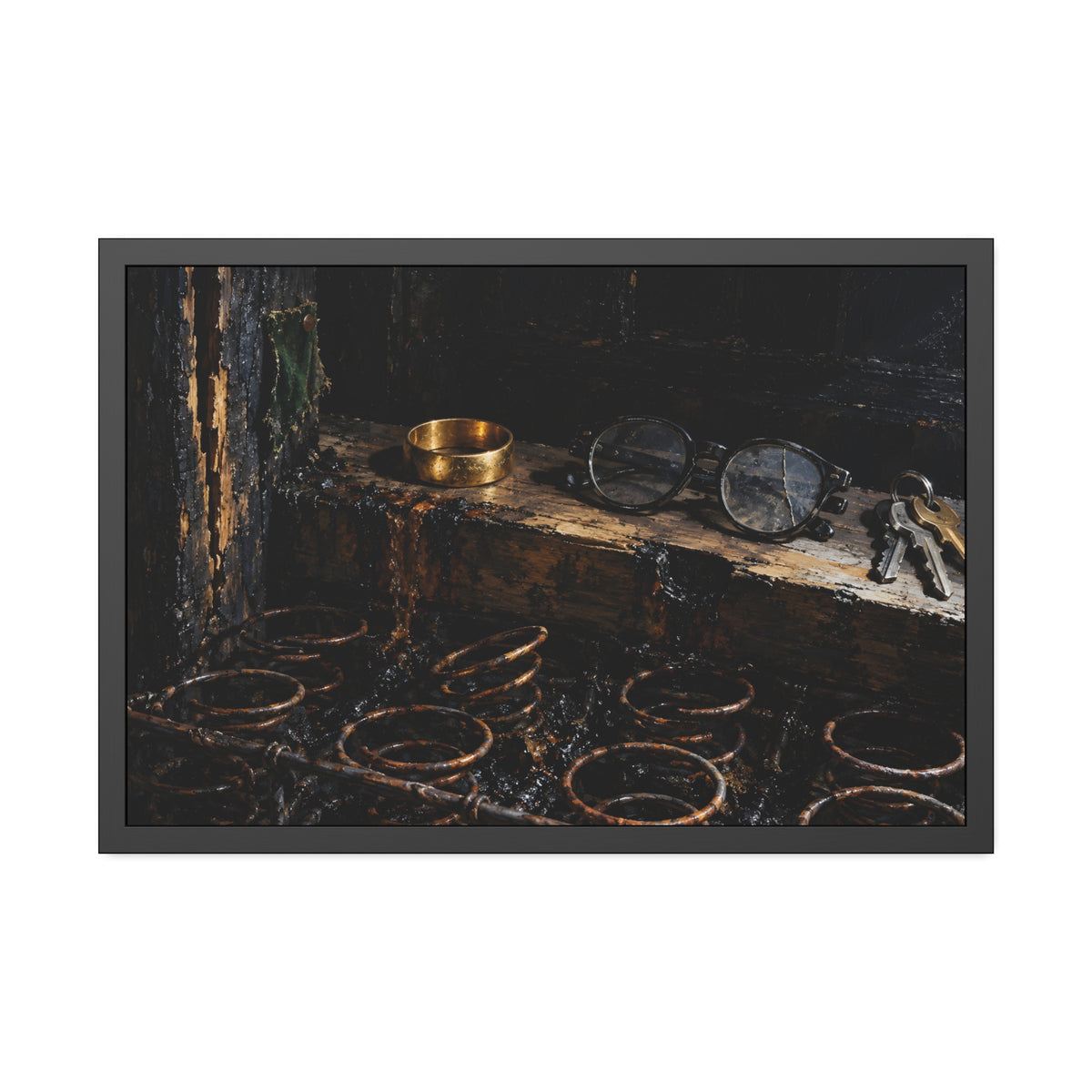 "The Band on the Rail": A Garabaggio Framed Print