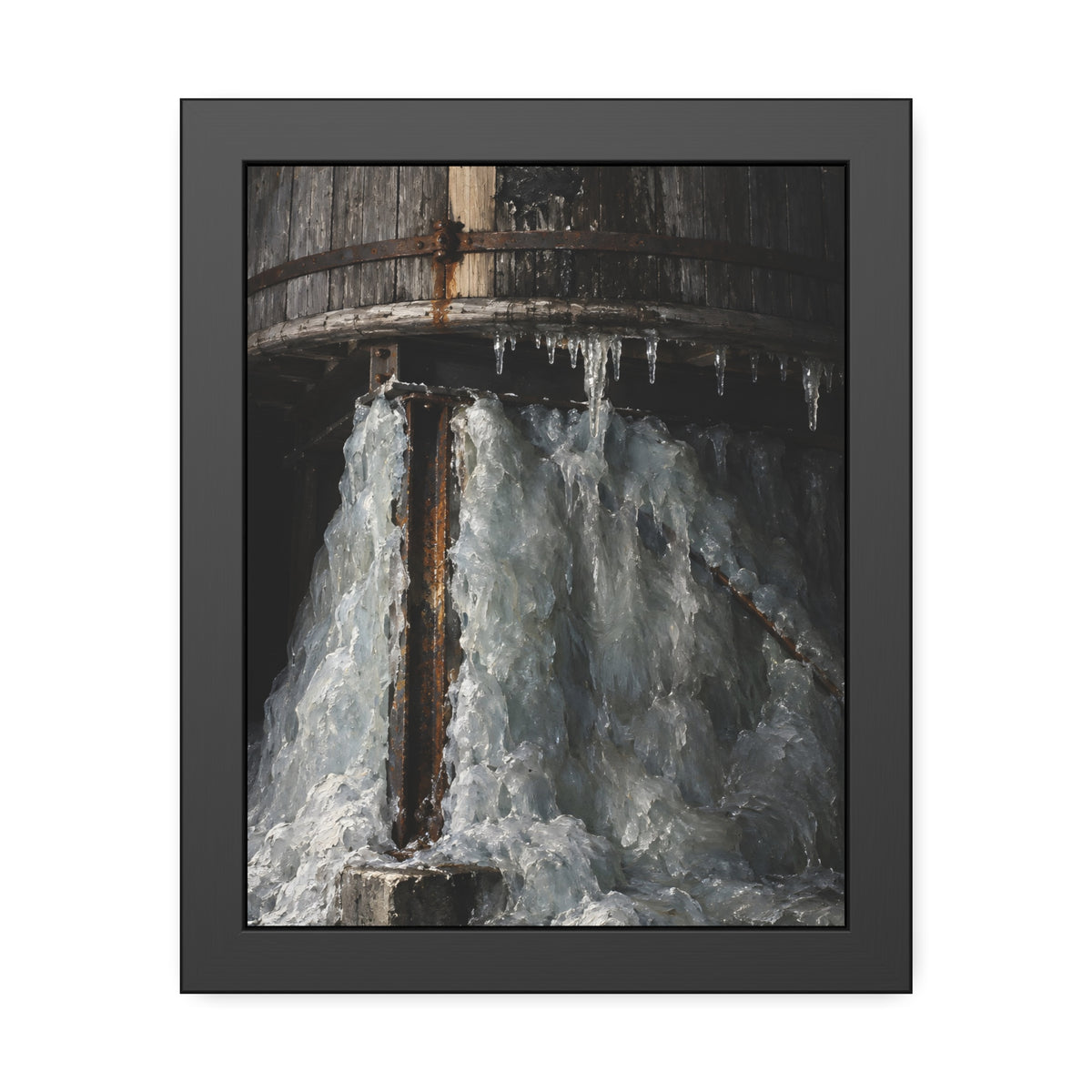 "The Pedestal of Ice": A Garabaggio Framed Print