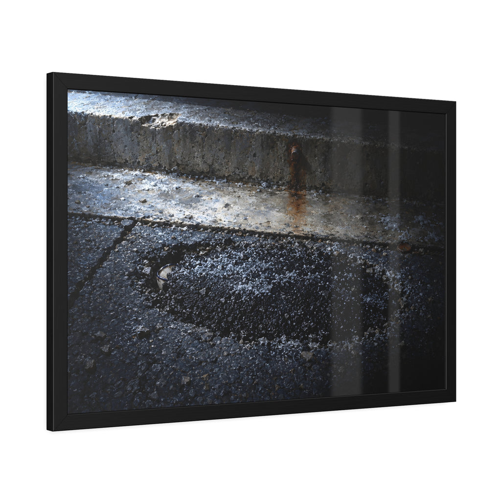 "The Rim at the Edge of the Patch": A Garabaggio Framed Print