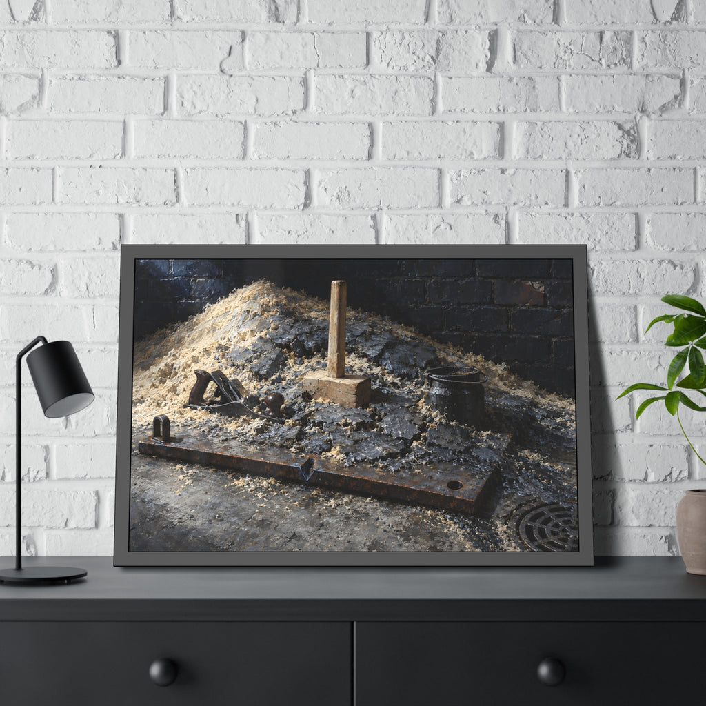 "The Crust Breaking": A Garabaggio Framed Print