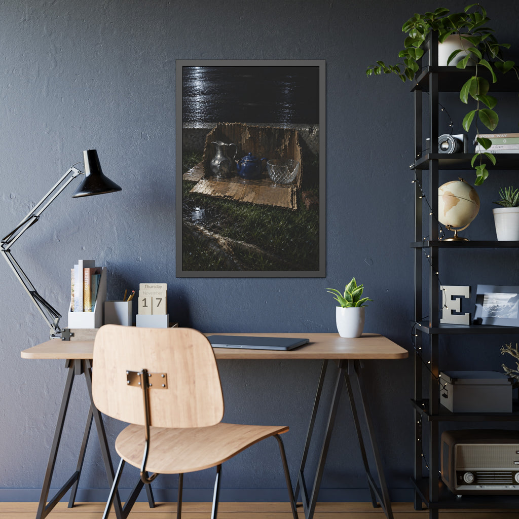 "The Missing Wedge": A Garabaggio Framed Print