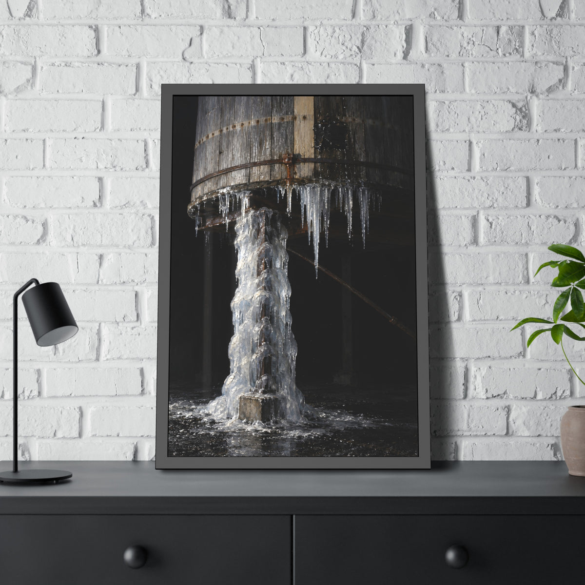 "The Near Leg Cased": A Garabaggio Framed Print