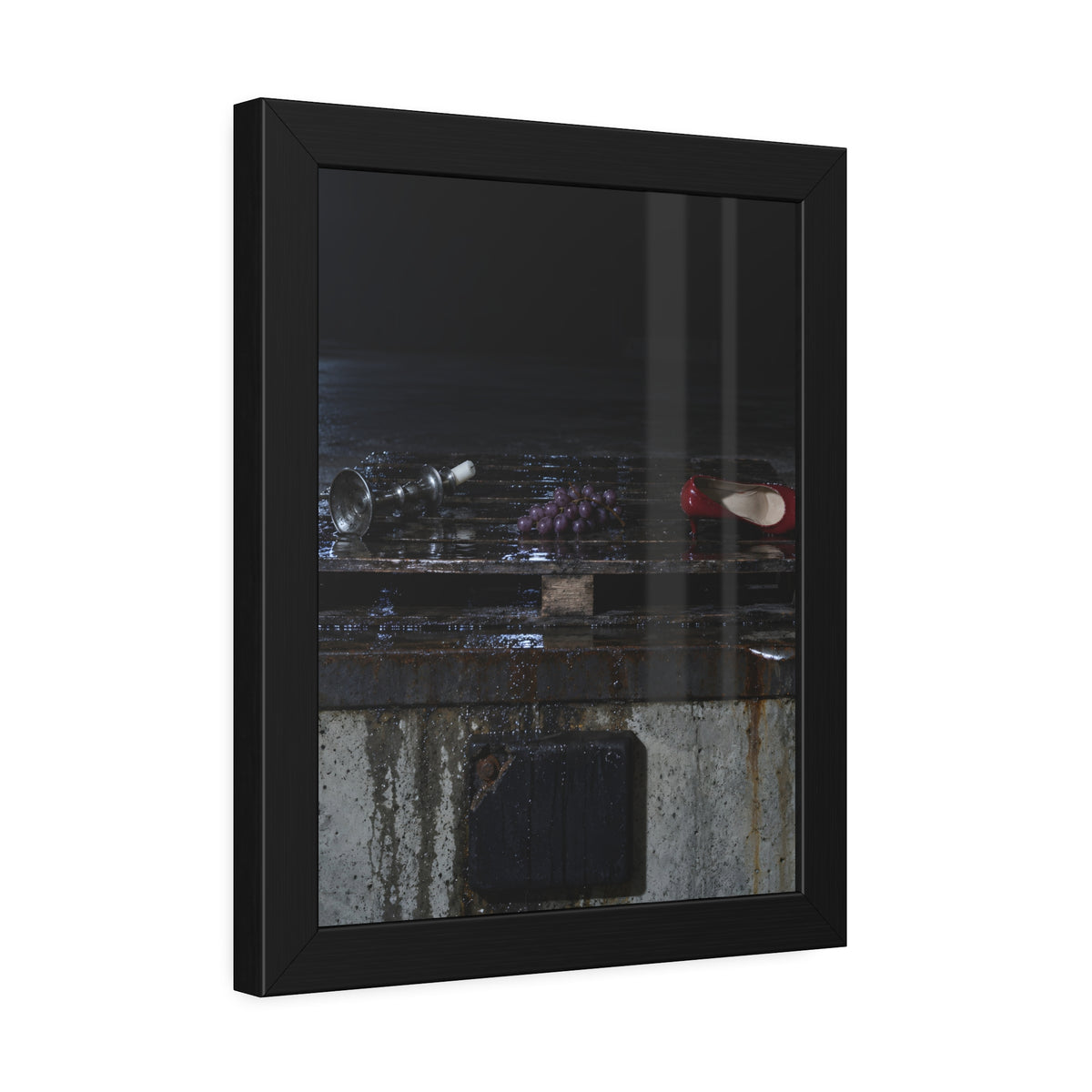 "What the Ice Let Go": A Garabaggio Framed Print