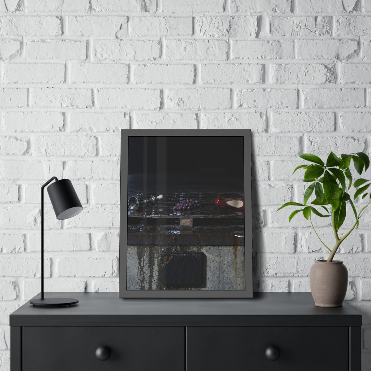 "What the Ice Let Go": A Garabaggio Framed Print