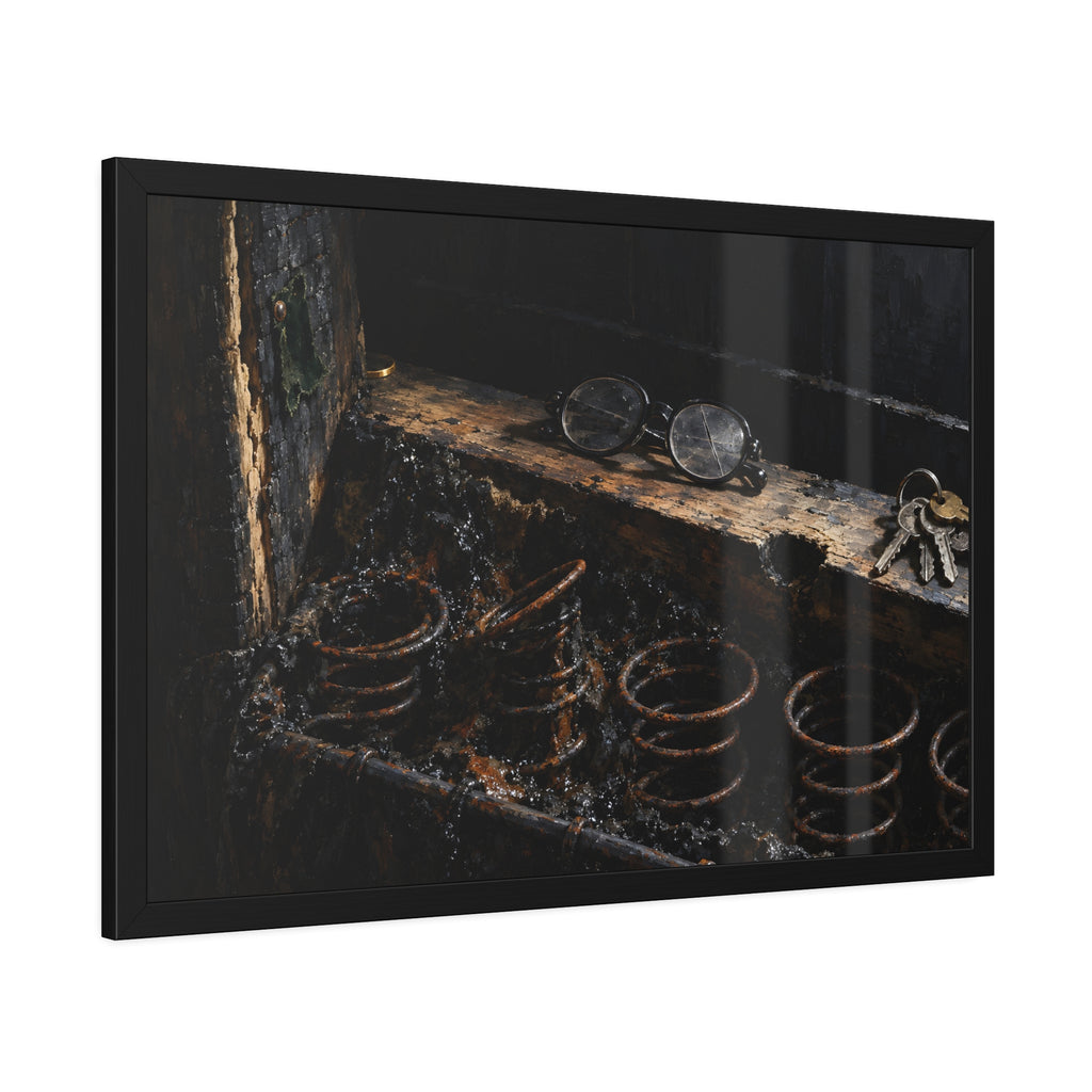 "The Gold in the Corner": A Garabaggio Framed Print