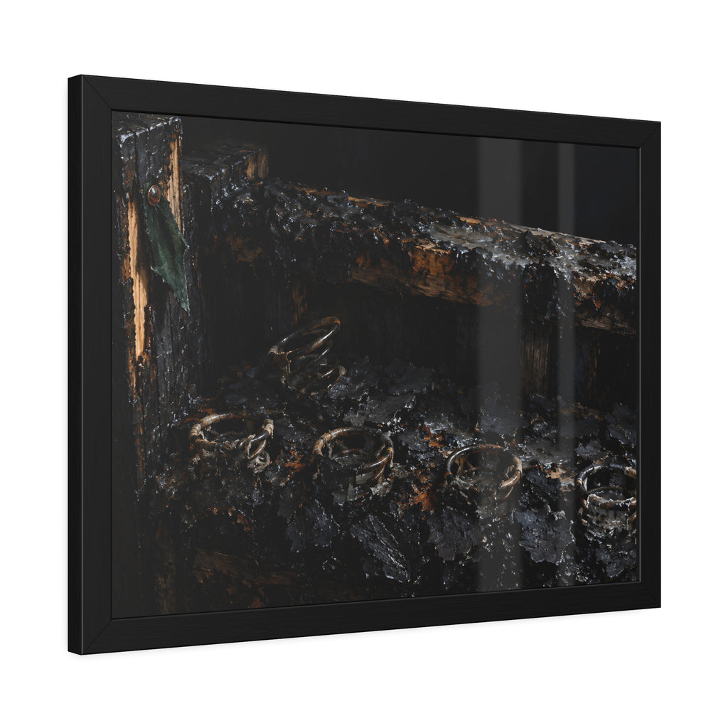 "The Crust Breaking on the Coils": A Garabaggio Framed Print