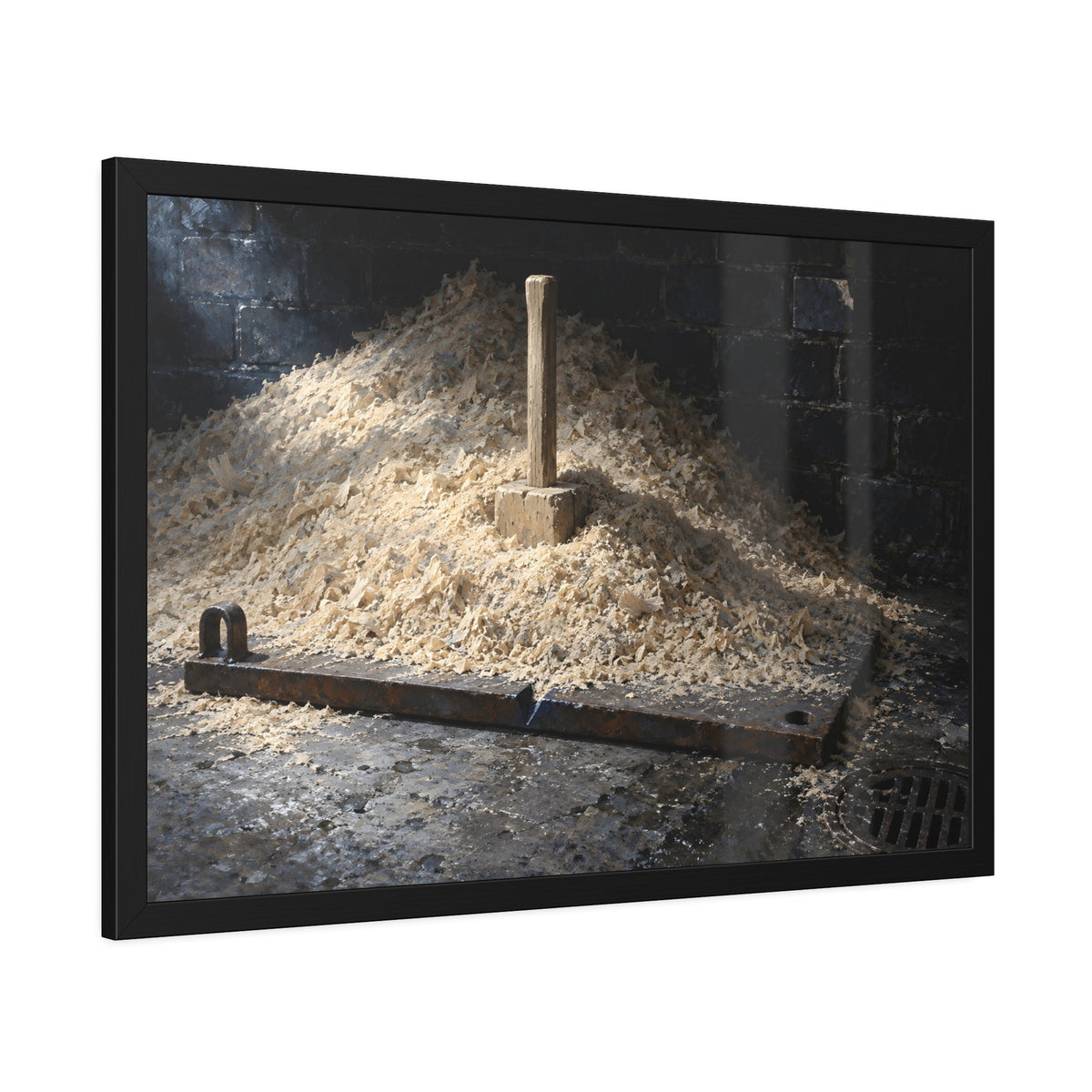 "The Handle Above the Heap": A Garabaggio Framed Print