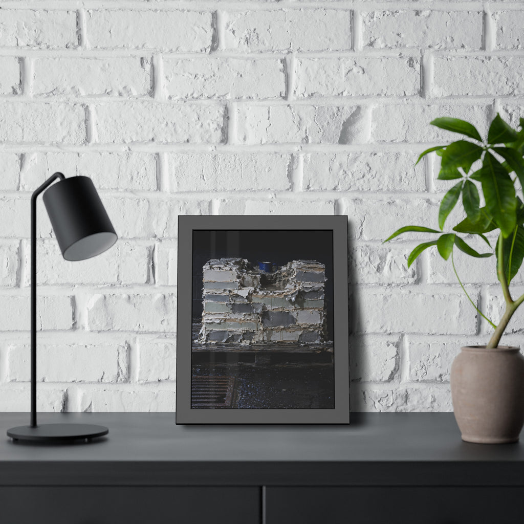 "The Blue Rim": A Garabaggio Framed Print