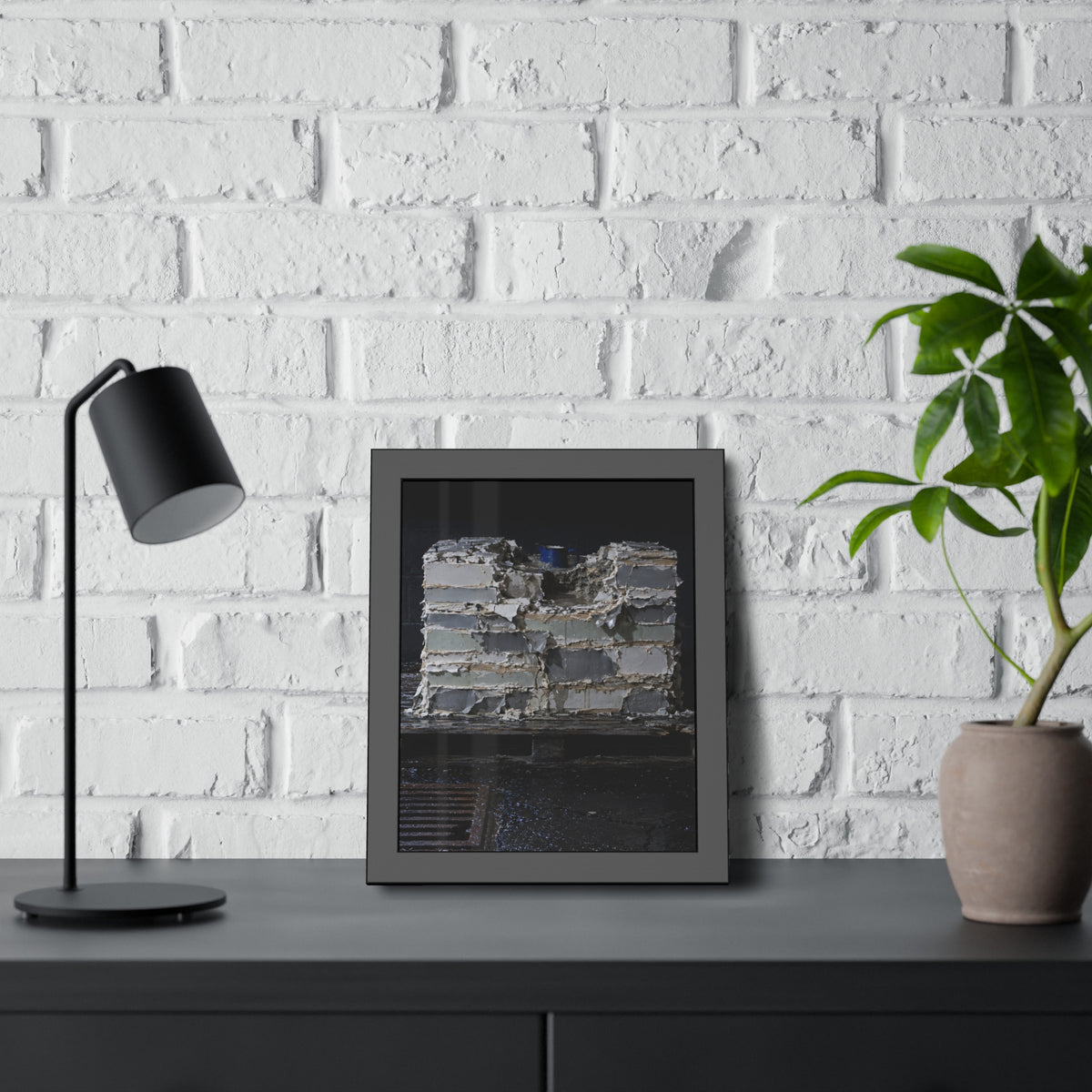 "The Blue Rim": A Garabaggio Framed Print
