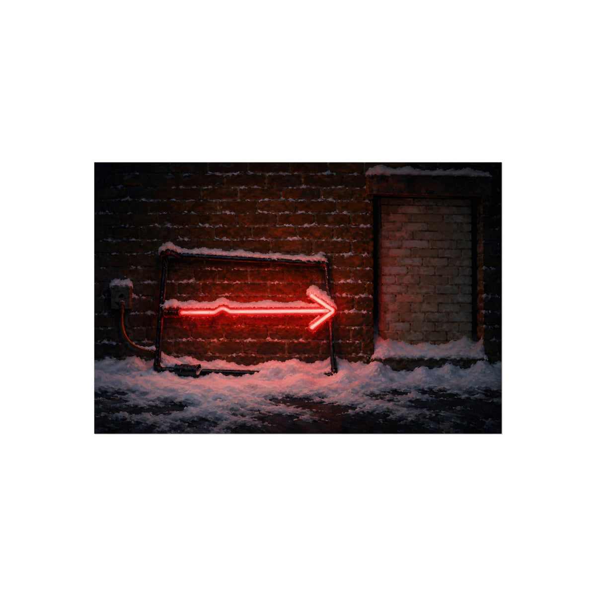 "The Snow on the Stem": A Garabaggio Fine Art Print