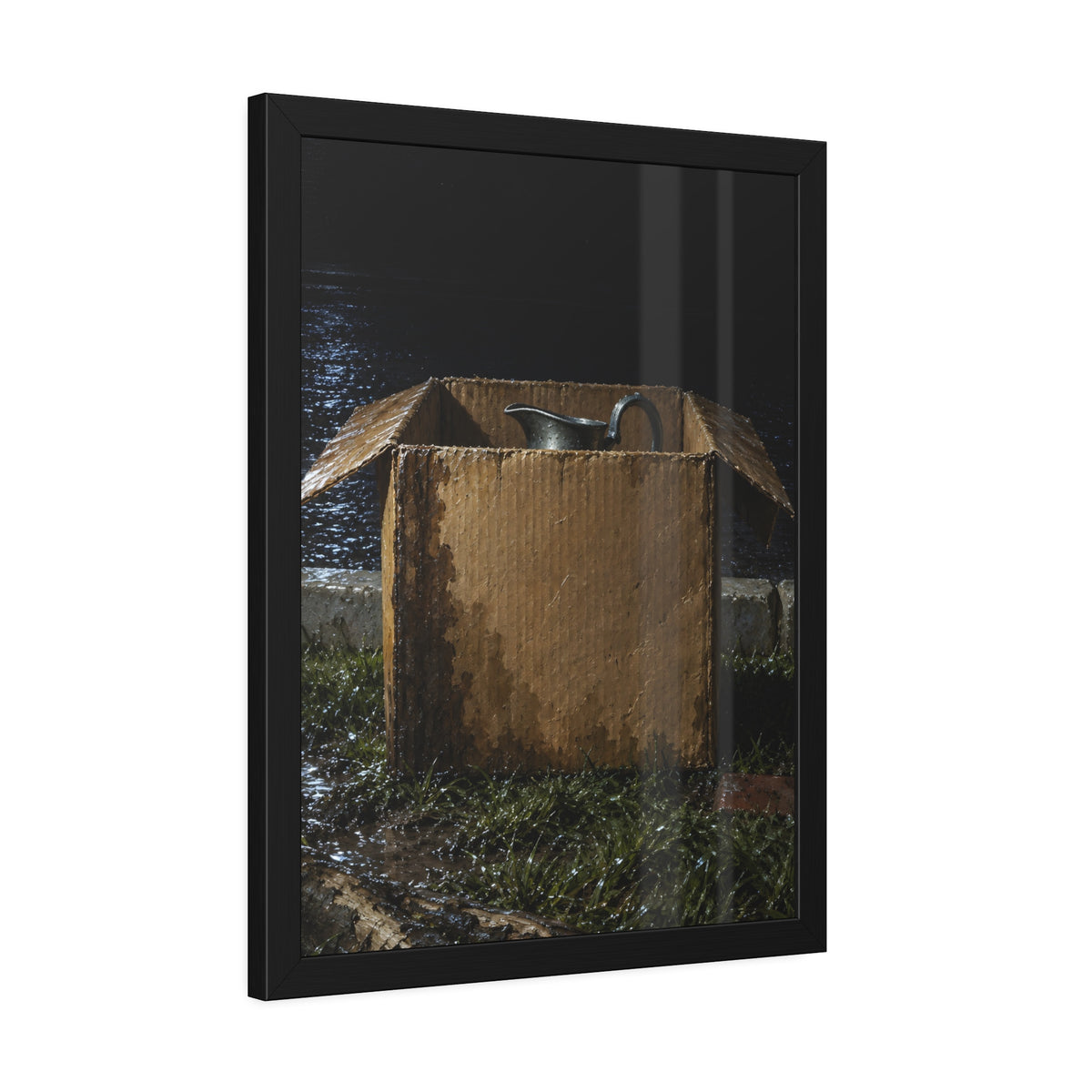 "The Lip Above the Flaps": A Garabaggio Framed Print