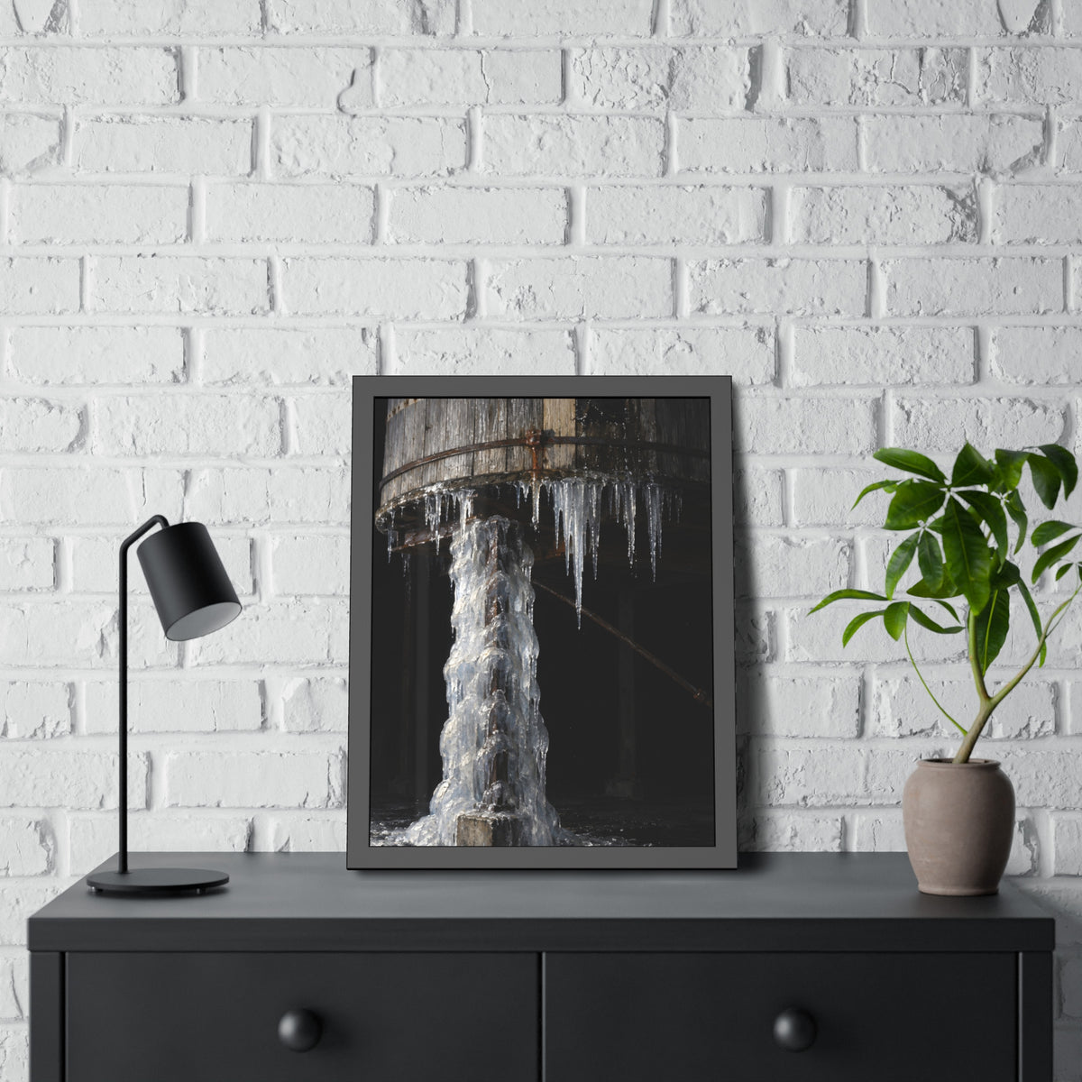 "The Near Leg Cased": A Garabaggio Framed Print