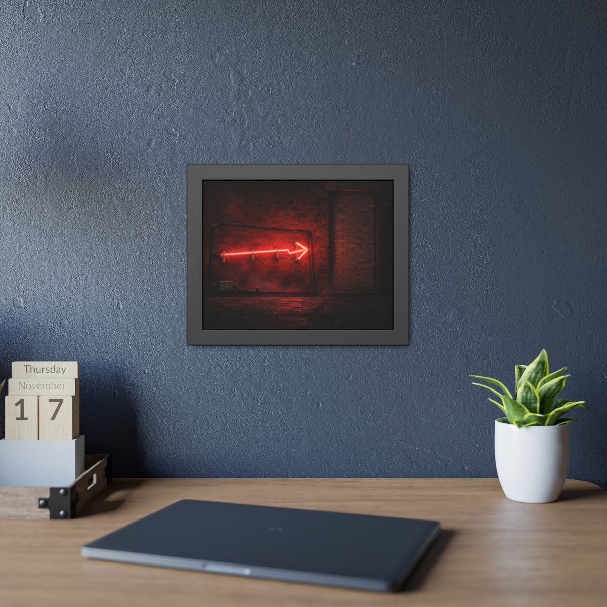 "The Red Fog": A Garabaggio Framed Print