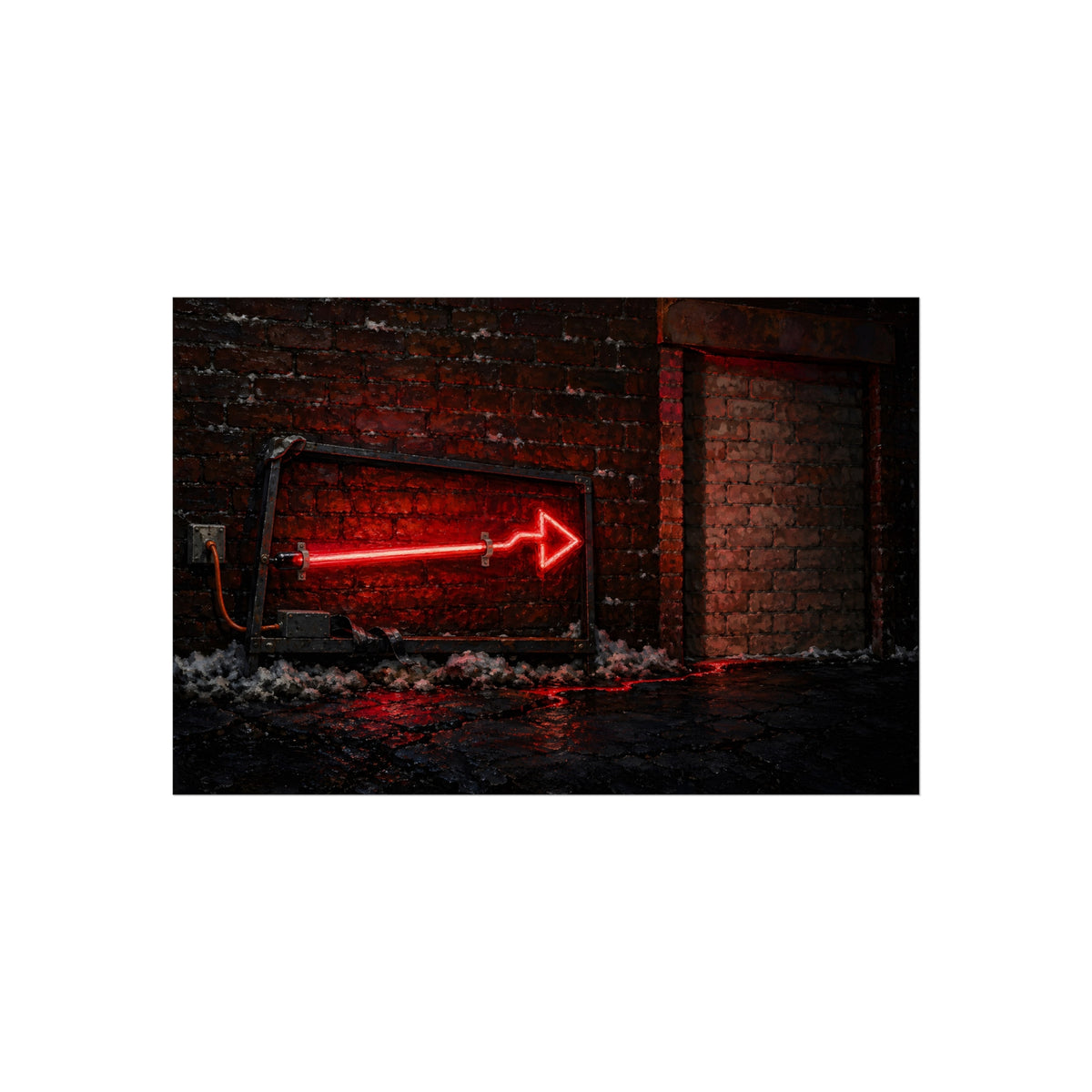 "The Thaw Running to the Doorway": A Garabaggio Fine Art Print