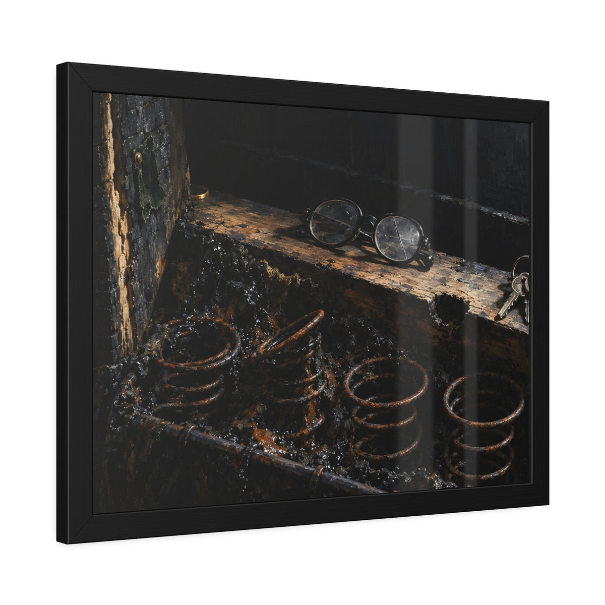 "The Gold in the Corner": A Garabaggio Framed Print