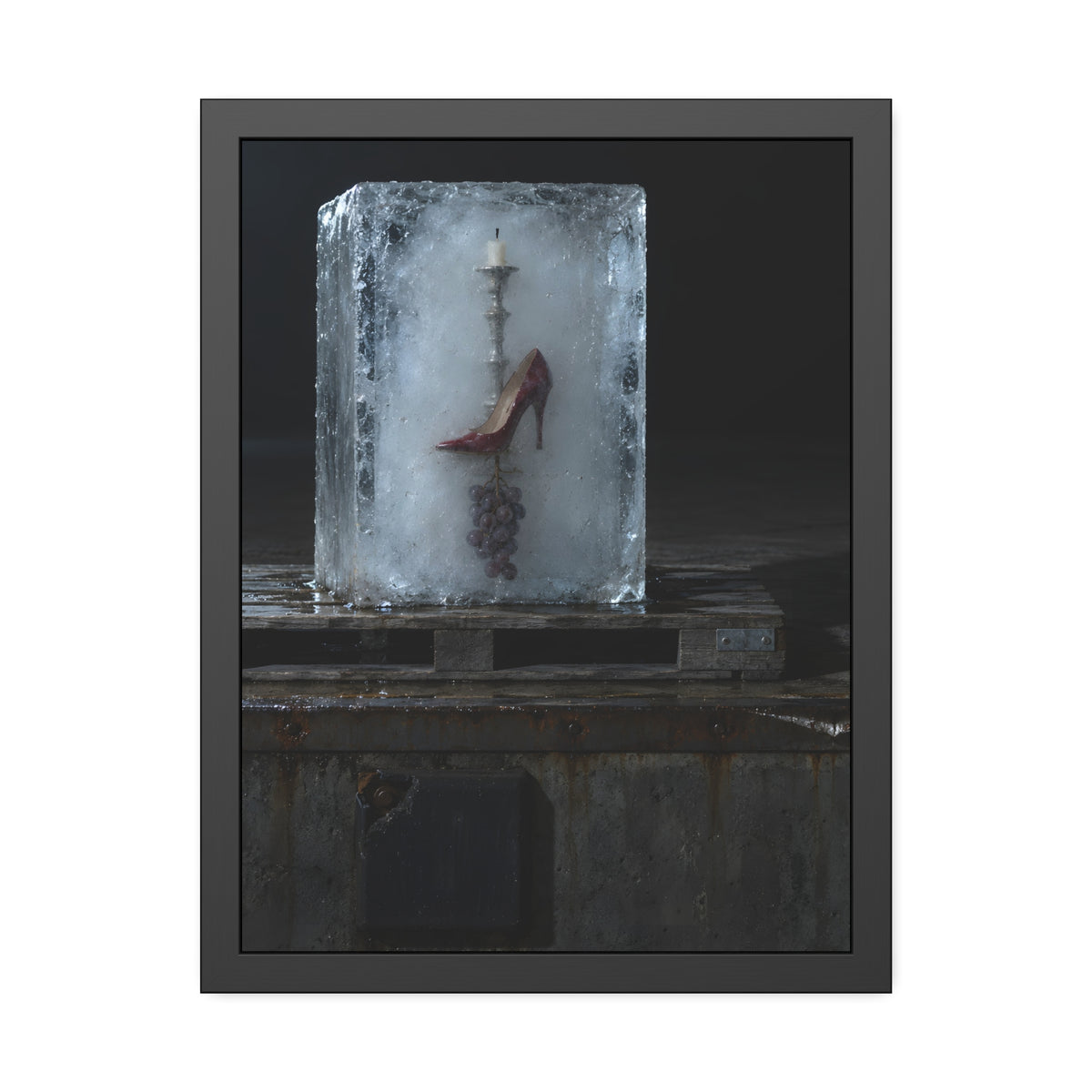 "The Whole Block": A Garabaggio Framed Print