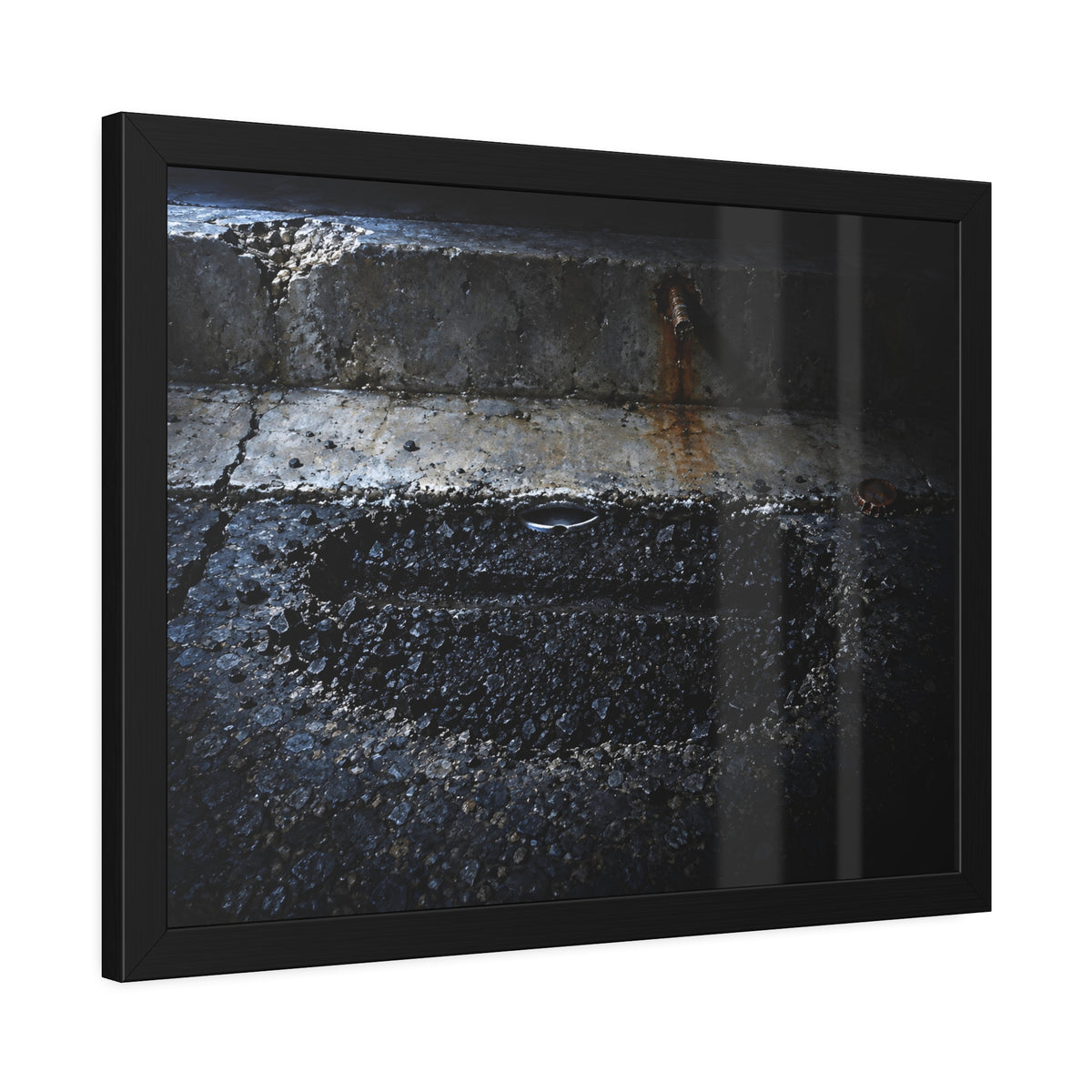 "The Rut Across the Patch": A Garabaggio Framed Print