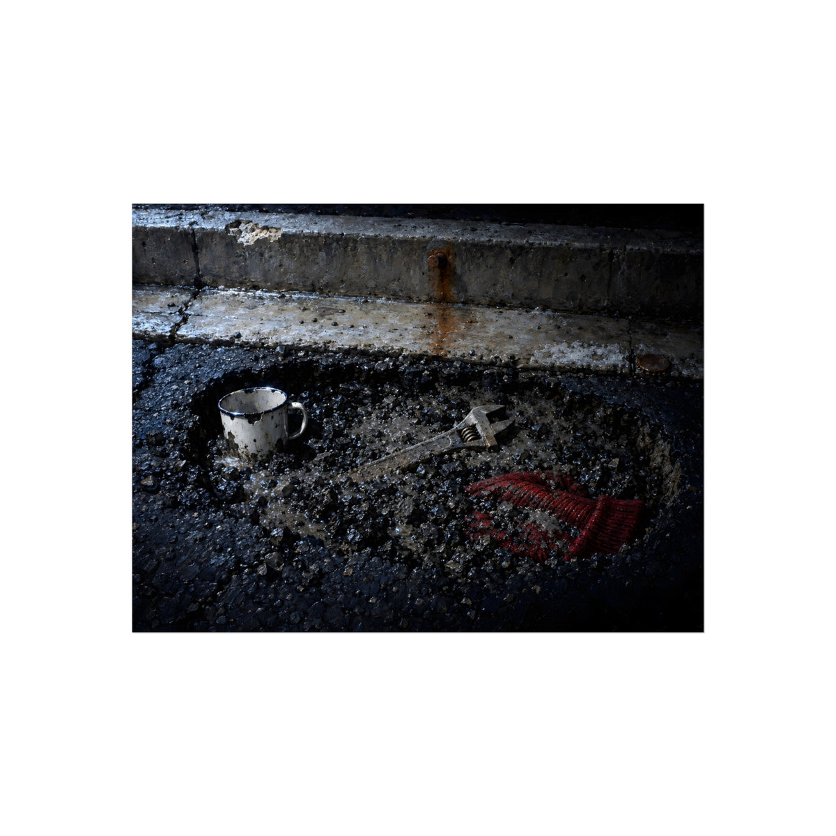 "The Red Wool in the Gravel": A Garabaggio Fine Art Print