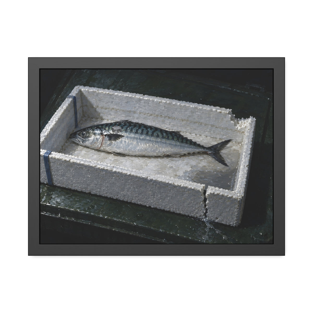 "The Film in the Low Corner": A Garabaggio Framed Print