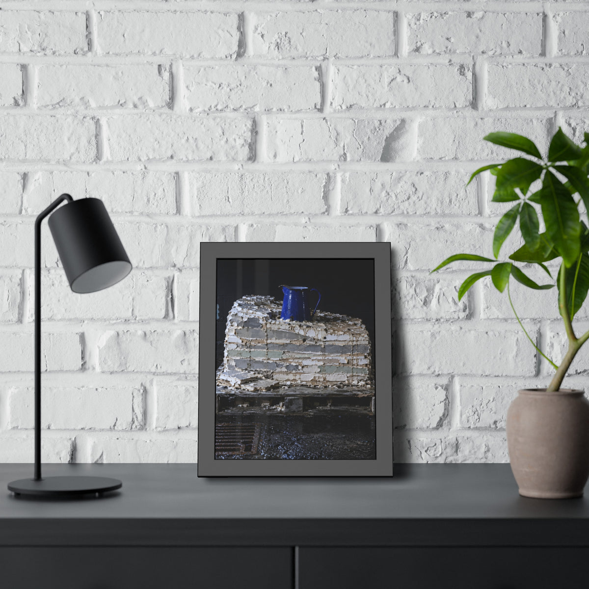 "The Jug to Its Shoulder": A Garabaggio Framed Print