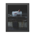 "The Red Heel Standing Out": A Garabaggio Framed Print