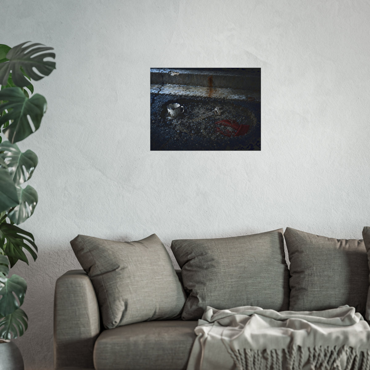 "The Red Wool in the Gravel": A Garabaggio Fine Art Print