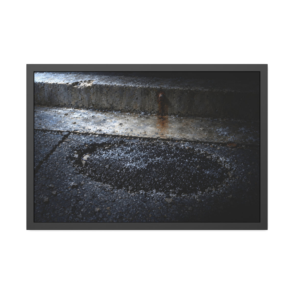 "The Rim at the Edge of the Patch": A Garabaggio Framed Print