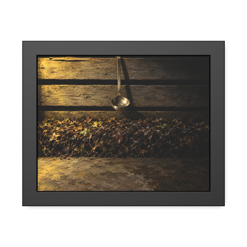 "The Ladle Hanging Clear": A Garabaggio Framed Print