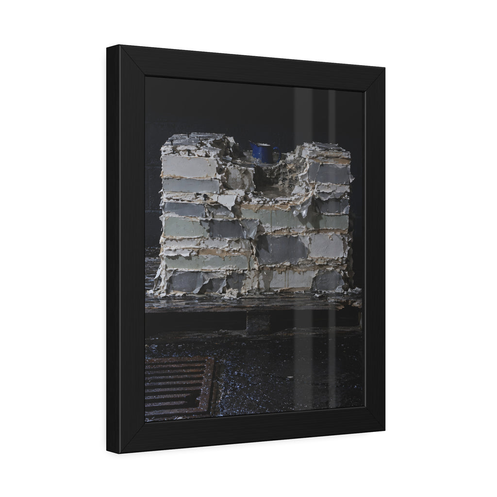 "The Blue Rim": A Garabaggio Framed Print