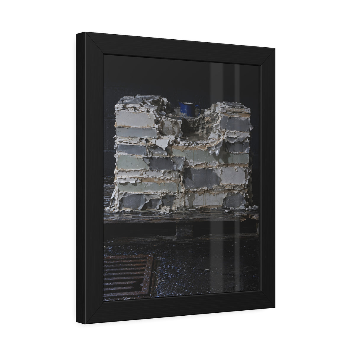 "The Blue Rim": A Garabaggio Framed Print