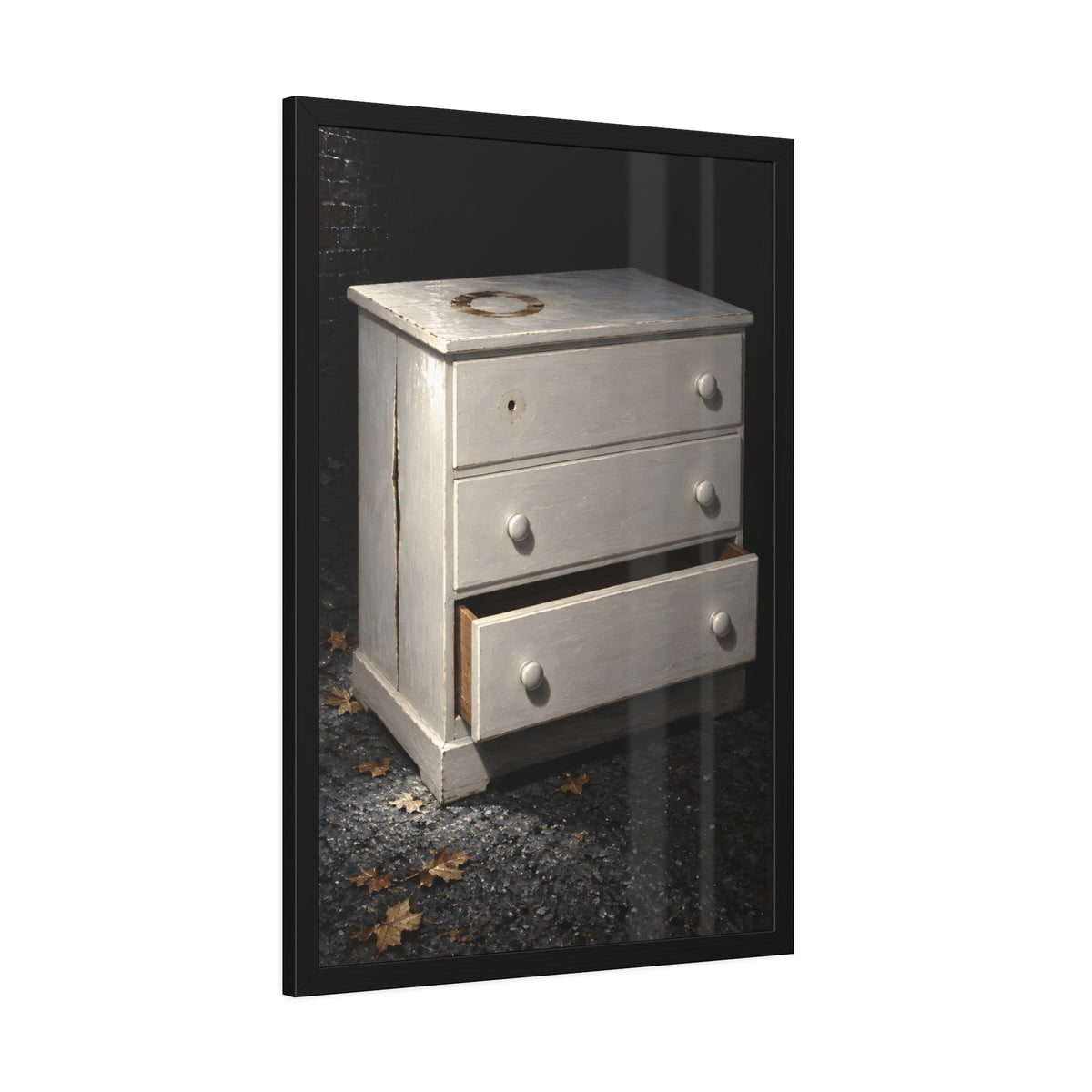 "The White Over Everything": A Garabaggio Framed Print