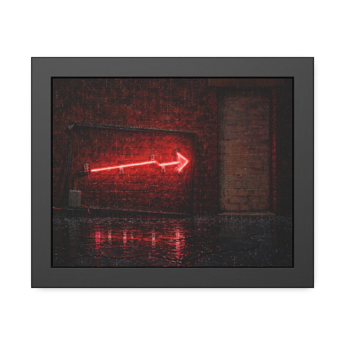 "The Downpour": A Garabaggio Framed Print