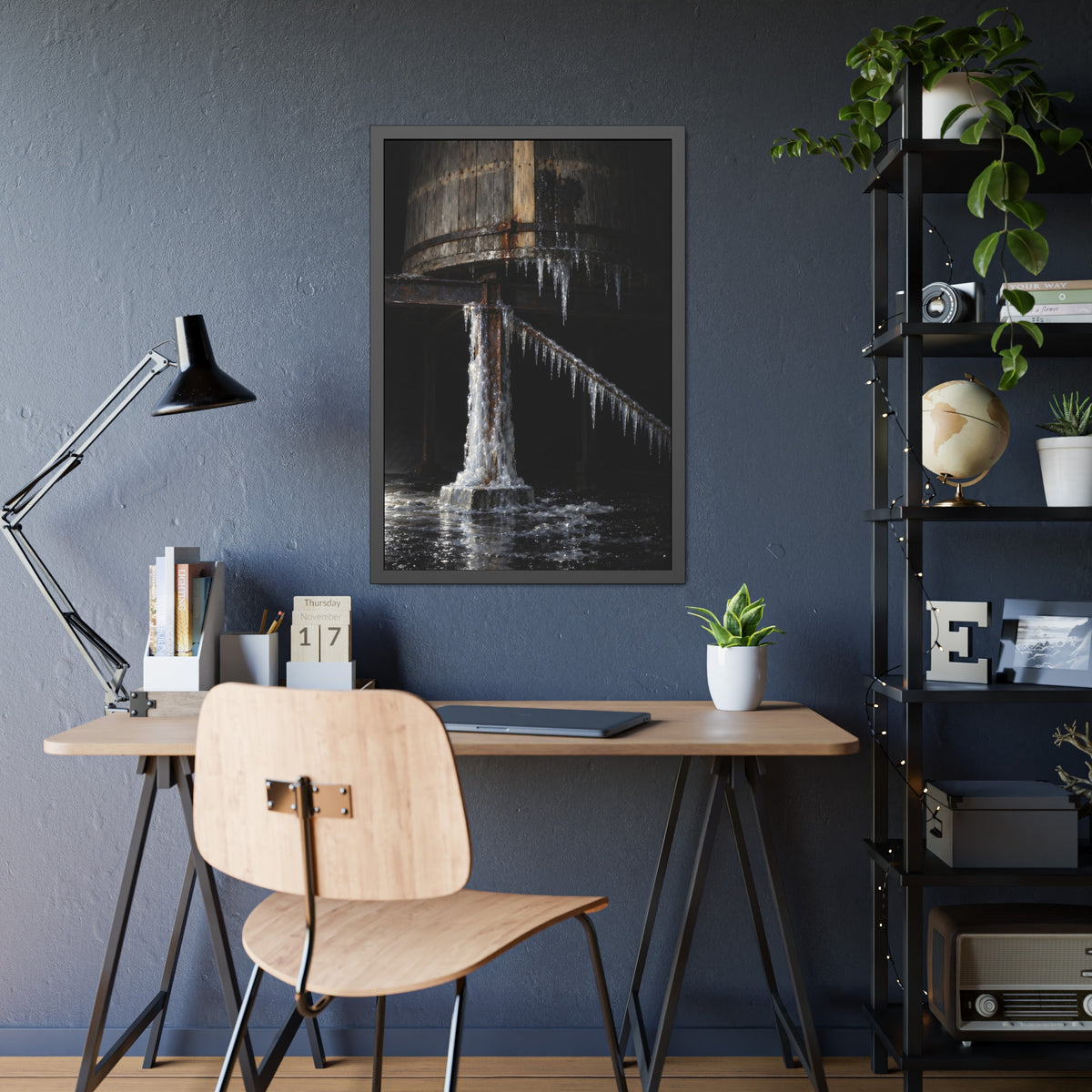 "The Comb on the Rod": A Garabaggio Framed Print