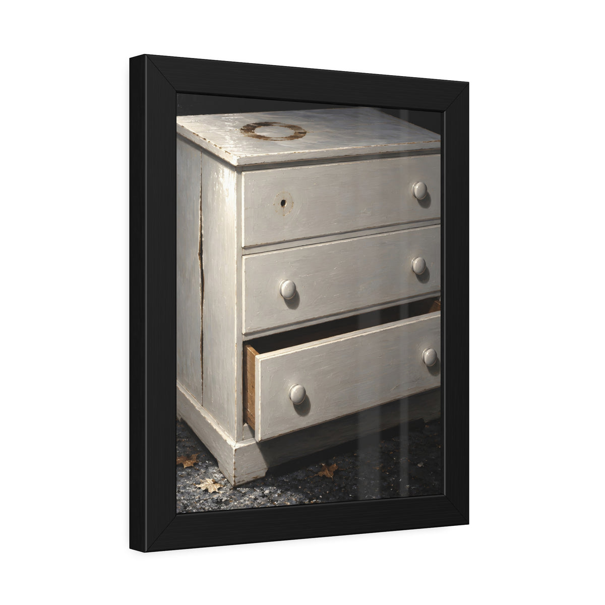 "The White Over Everything": A Garabaggio Framed Print
