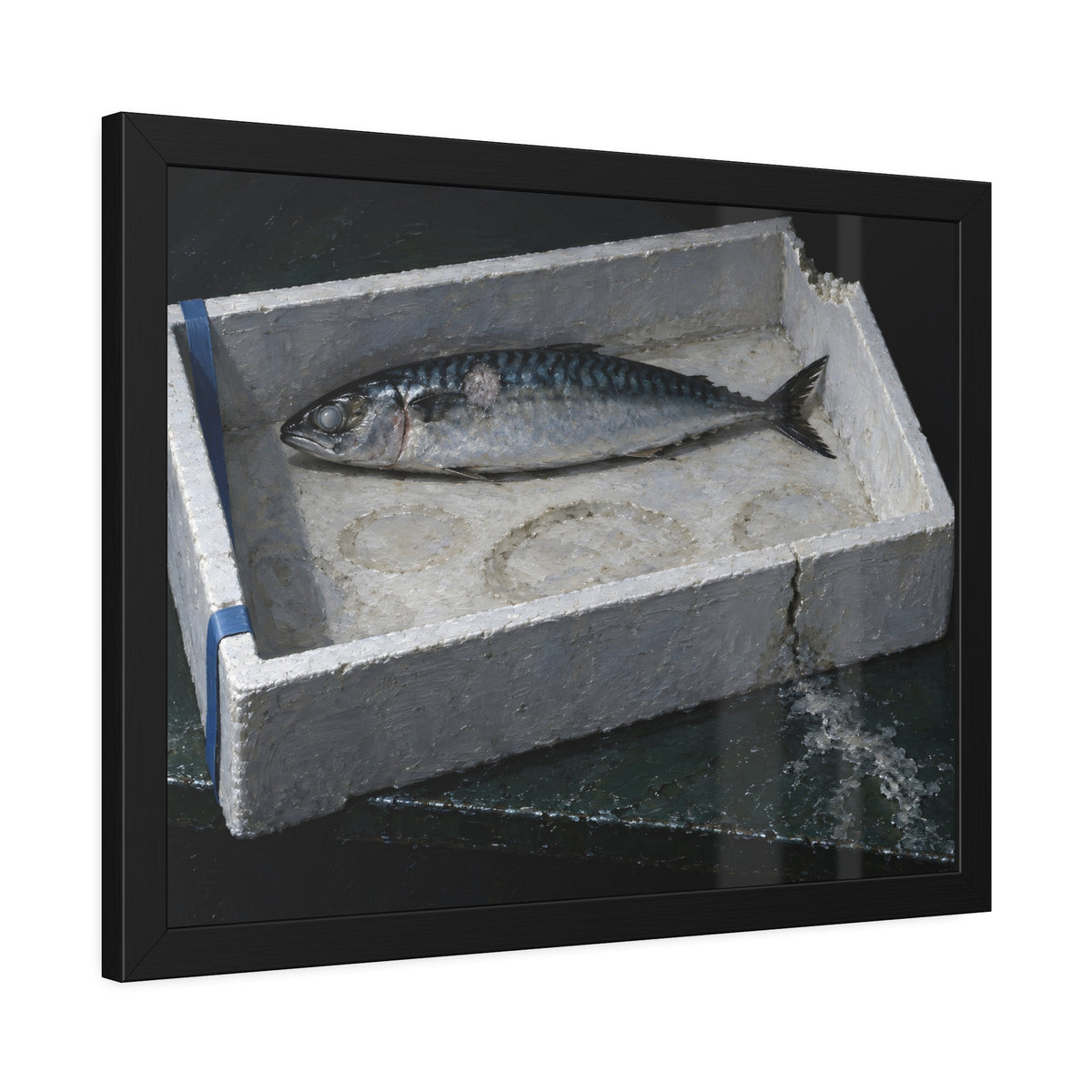 "The Fish Alone on the Foam": A Garabaggio Framed Print