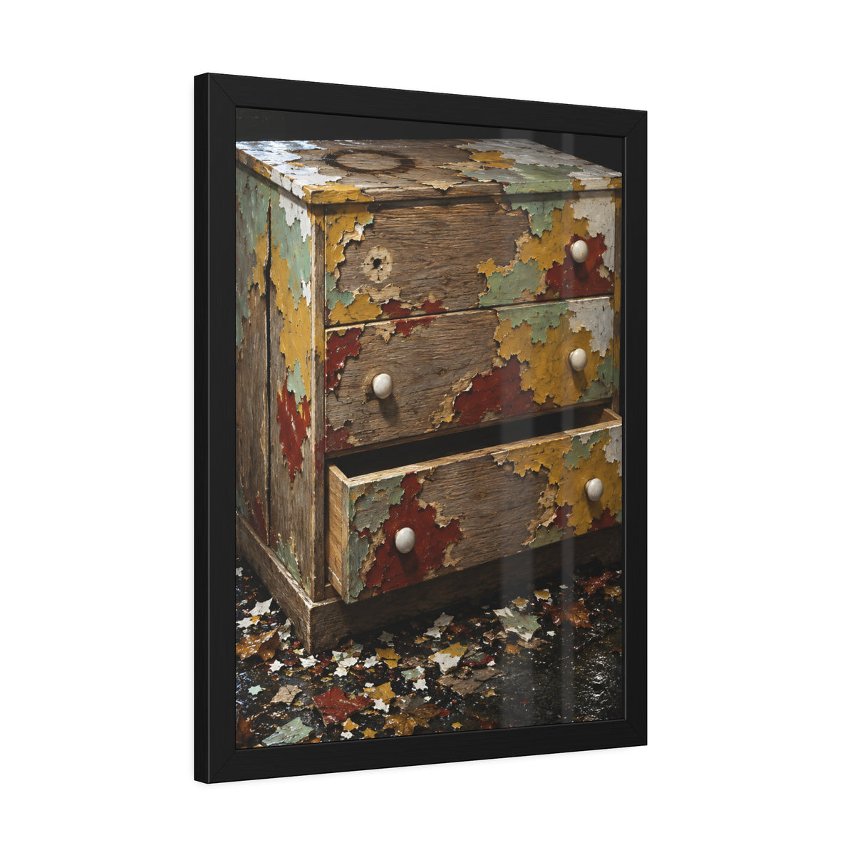 "Islands of Four Colours": A Garabaggio Framed Print