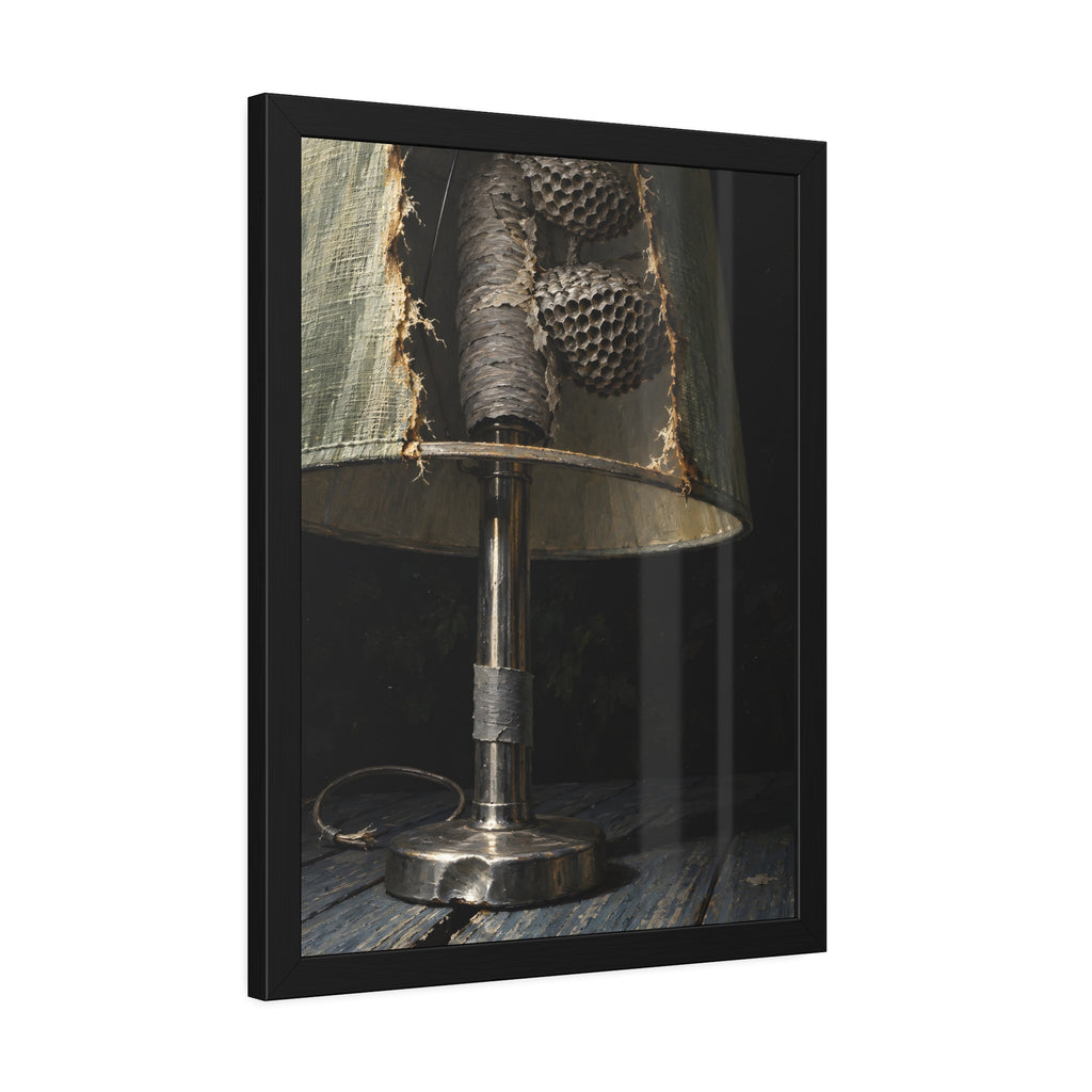 "The Two Grey Plates": A Garabaggio Framed Print