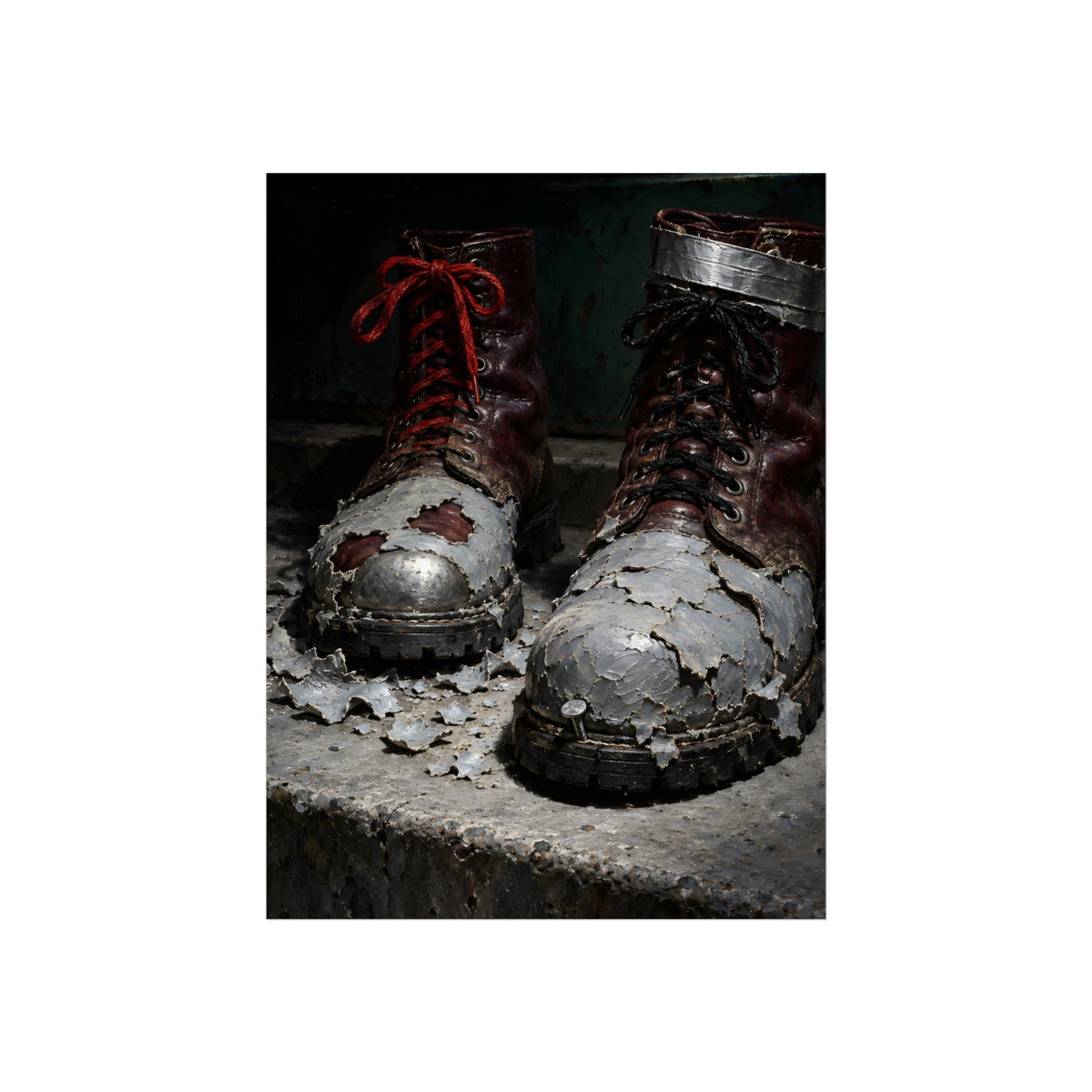 "The First Leather Showing": A Garabaggio Fine Art Print