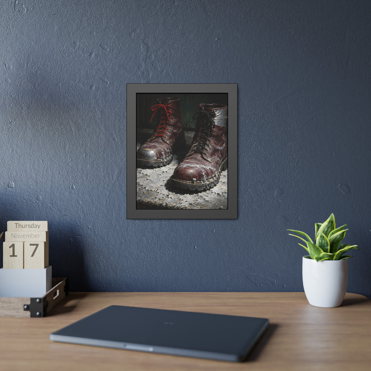 "The Salt Lines": A Garabaggio Framed Print