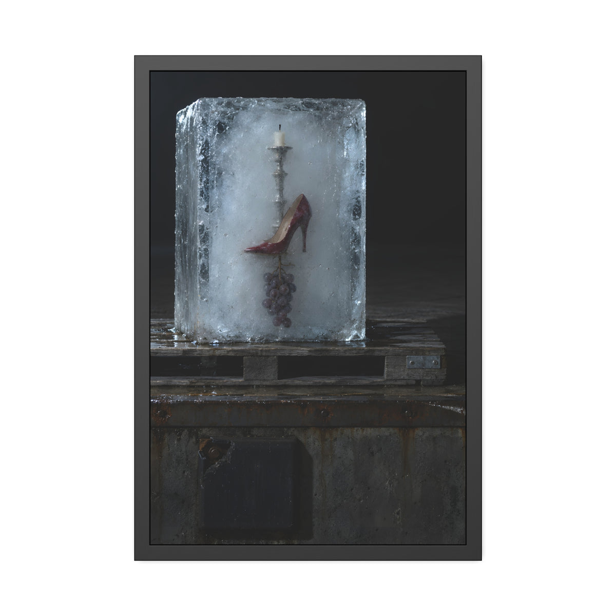 "The Whole Block": A Garabaggio Framed Print