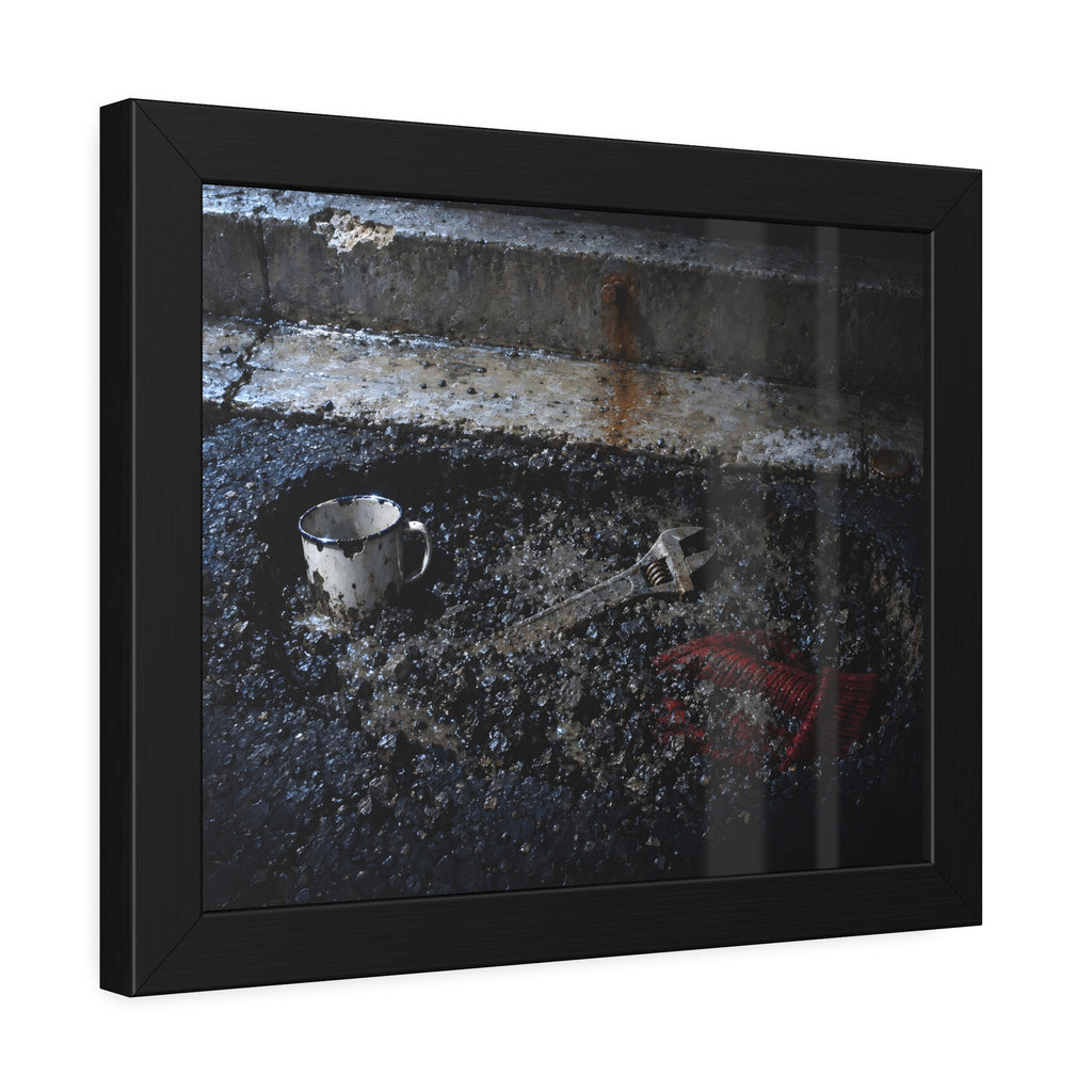 "The Red Wool in the Gravel": A Garabaggio Framed Print
