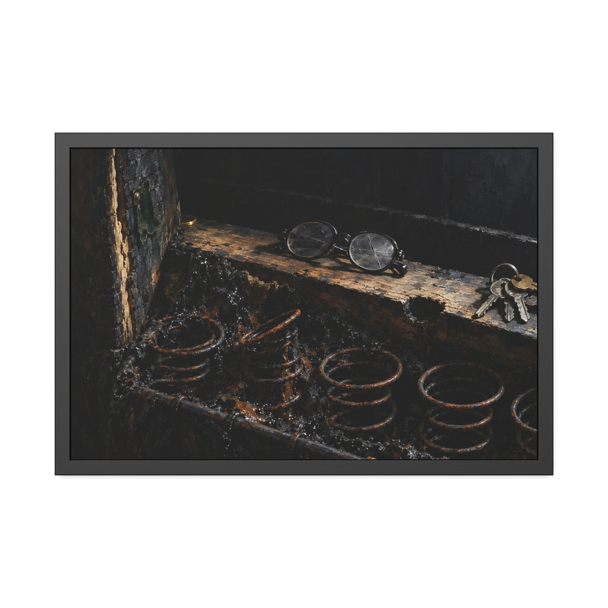 "The Gold in the Corner": A Garabaggio Framed Print