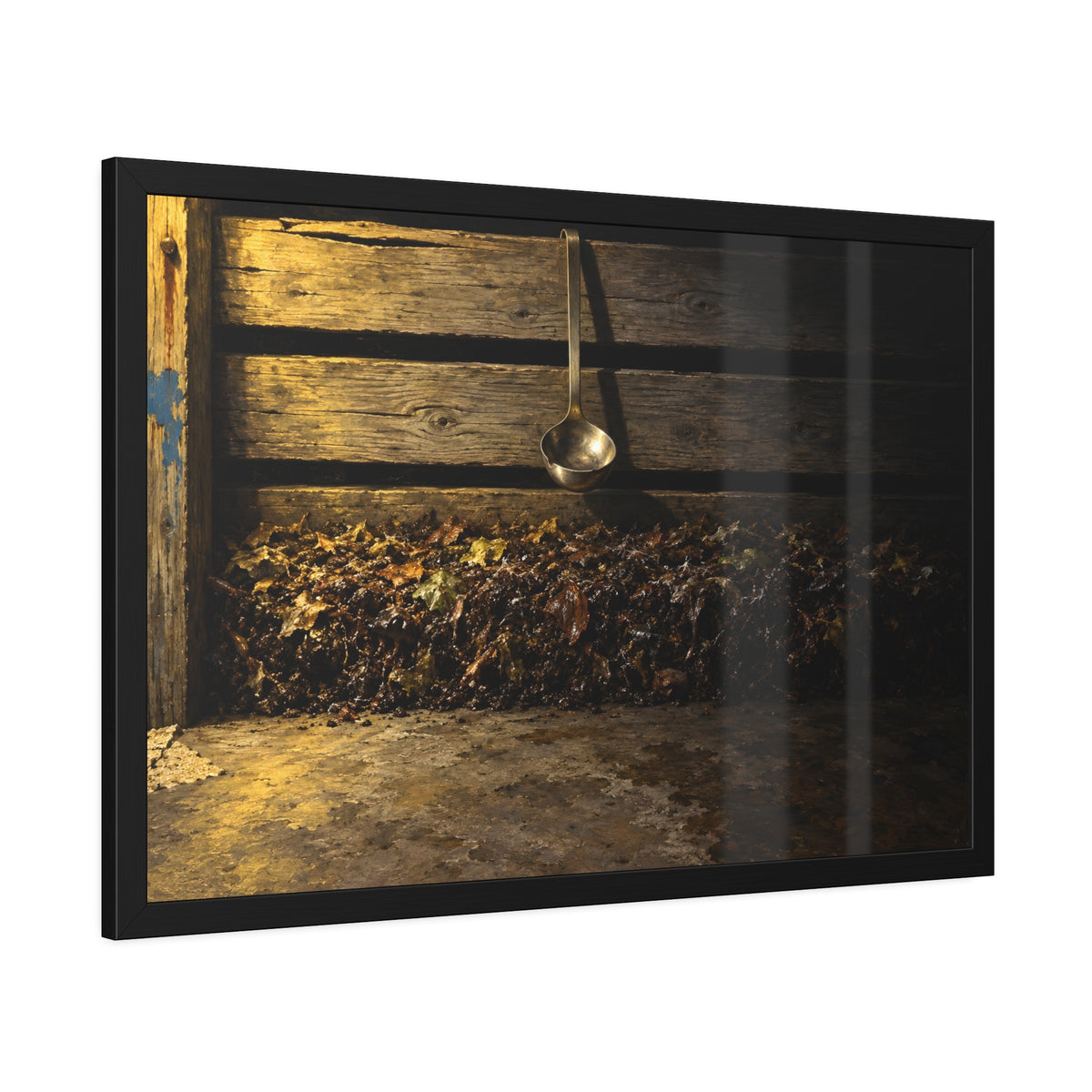 "The Ladle Hanging Clear": A Garabaggio Framed Print