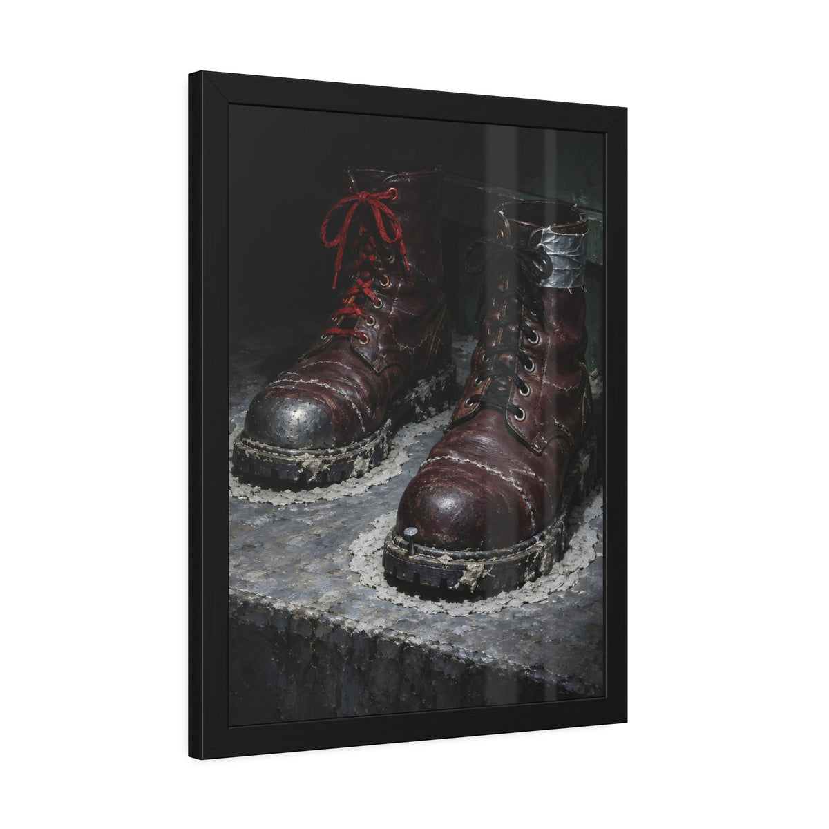 "The Two Pale Rings": A Garabaggio Framed Print