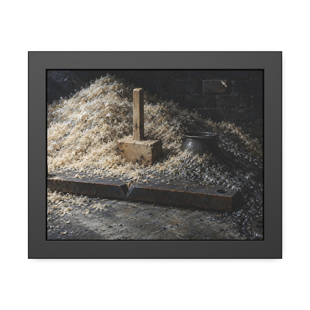 "The Pot Half Given Back": A Garabaggio Framed Print