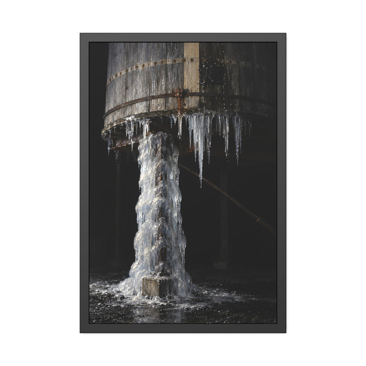 "The Near Leg Cased": A Garabaggio Framed Print