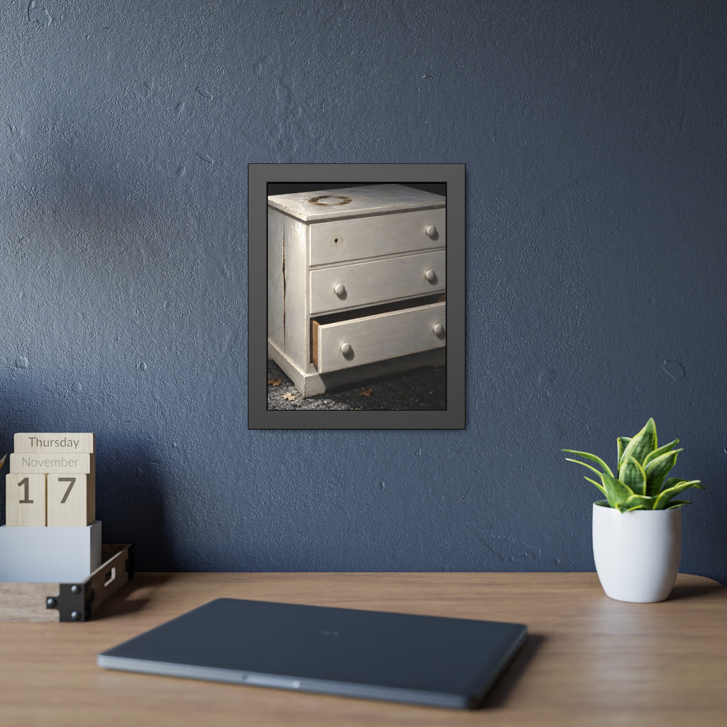 "The White Over Everything": A Garabaggio Framed Print