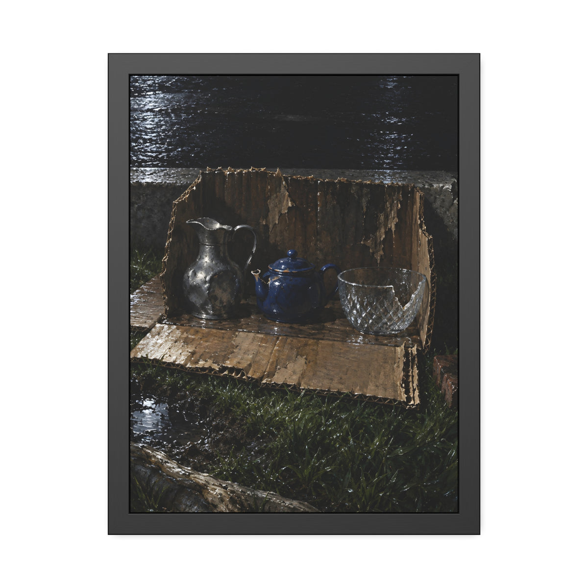 "The Missing Wedge": A Garabaggio Framed Print