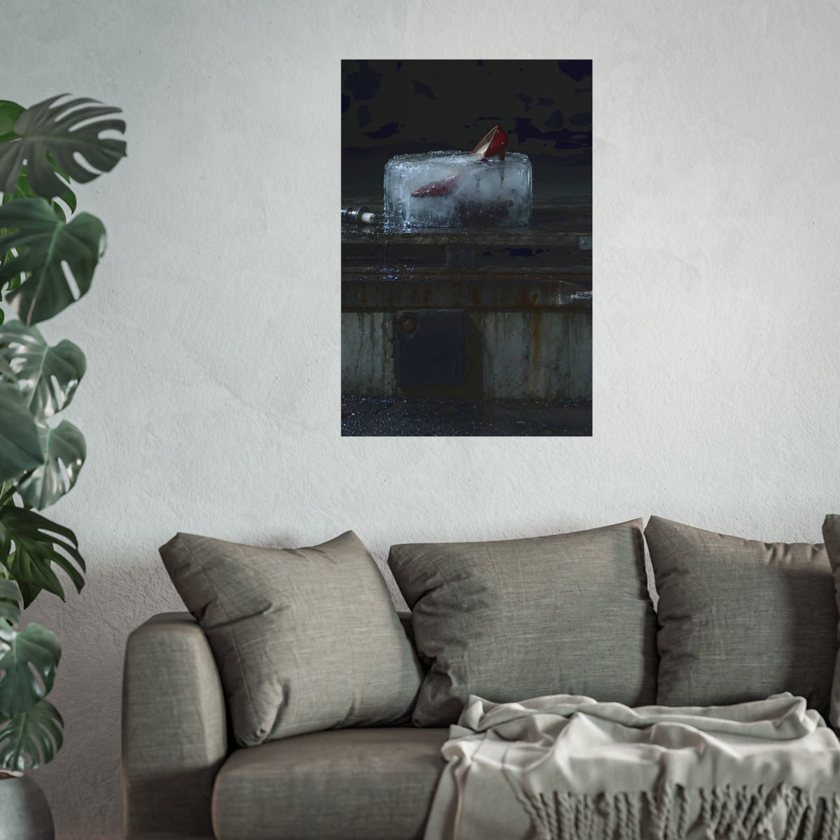 "The Red Heel Standing Out": A Garabaggio Fine Art Print