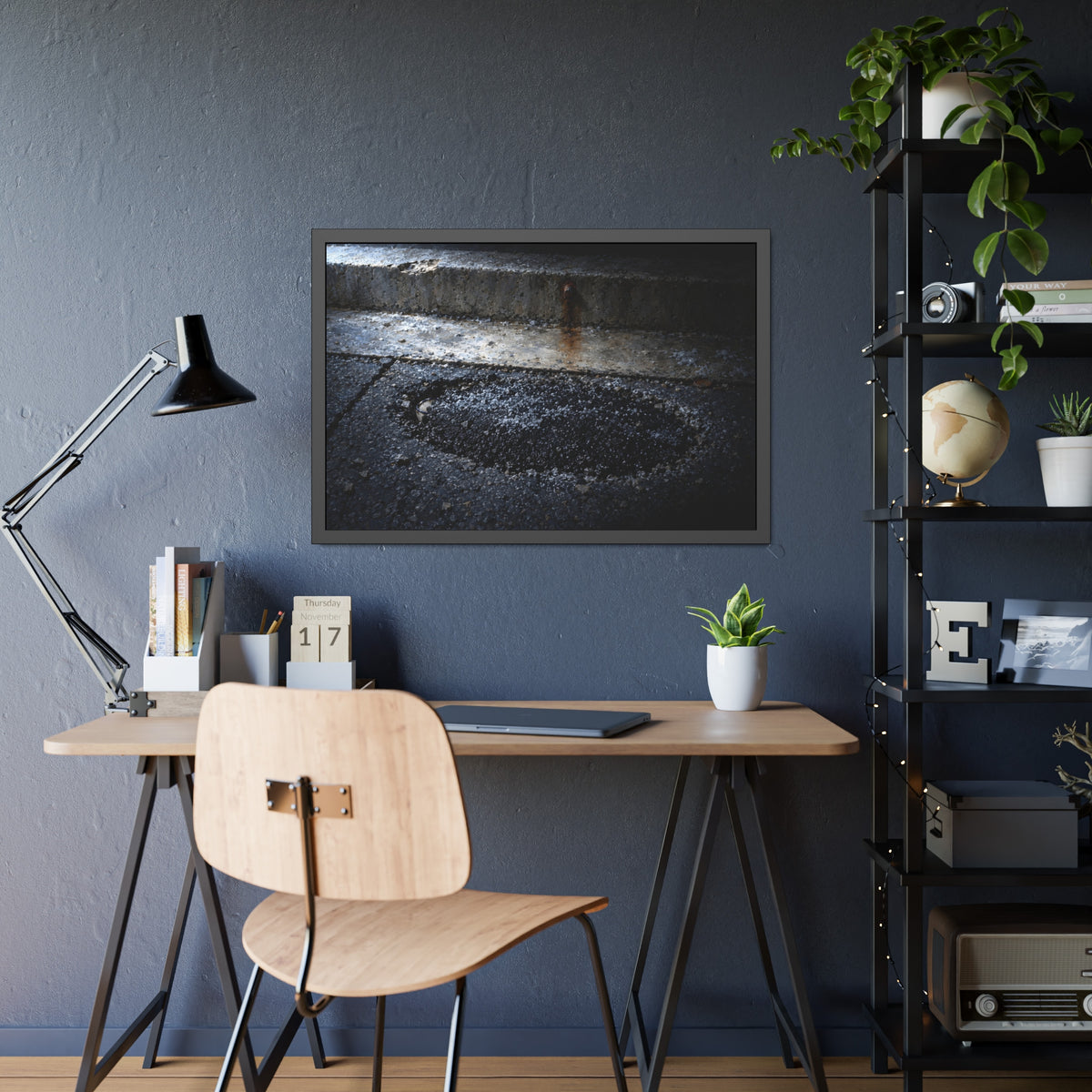 "The Rim at the Edge of the Patch": A Garabaggio Framed Print